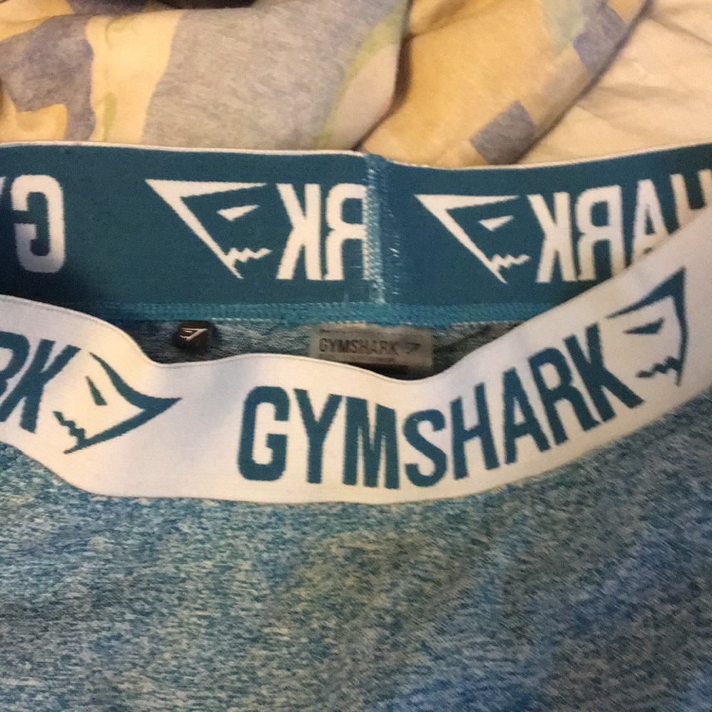 Gymshark Flex Cropped Legging in Teal - Picture 2 of 4